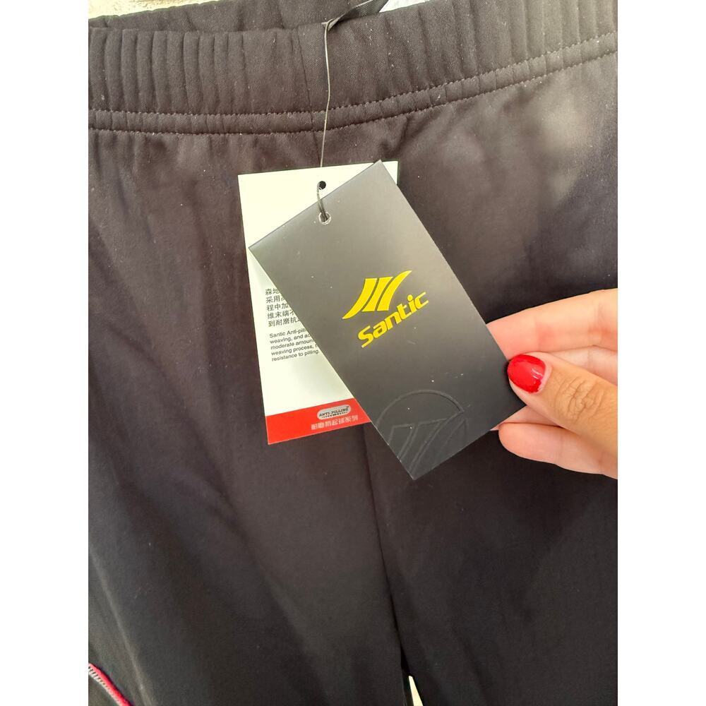 Santic Men's Black Long Fleece Thermal Windproof Winter Cycling Pants Size XL - Picture 6 of 7